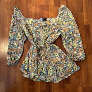 ASOS flower mini dress